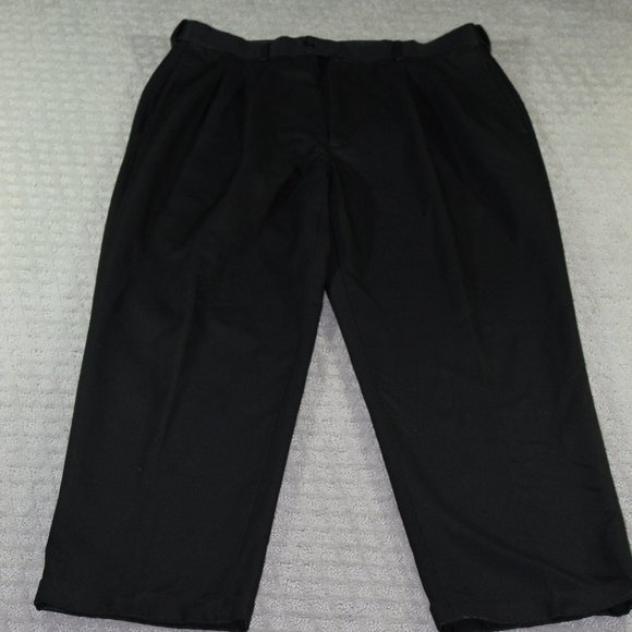 Roundtree & Yorke Easy Care Black Dress Slacks 36x30 - Picture 1 of 5